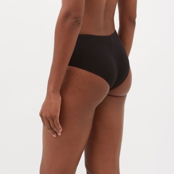 The Row Feodora Stretch Silk Blend Briefs Black Large NWT - Picture 3 of 15